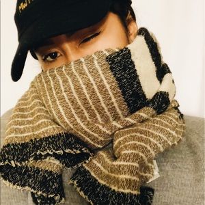 Madewell Olive Grey Scarf